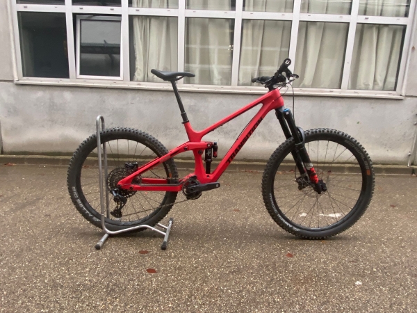 Transition Bikes Trail Bike Patrol Mullet Carbon GX Fox | Large | Bonfire Red Testbike