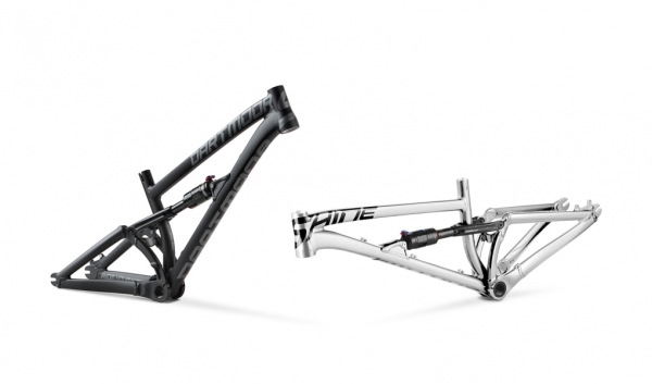 Dartmoor Slopestyle Rahmen Shine 26" | Glossy Dark Chrome | ohne Dämpfer