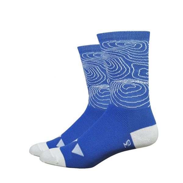 DeFeet Sportsocken Aireator Volar Active TOPO Blau, S (15 cm)