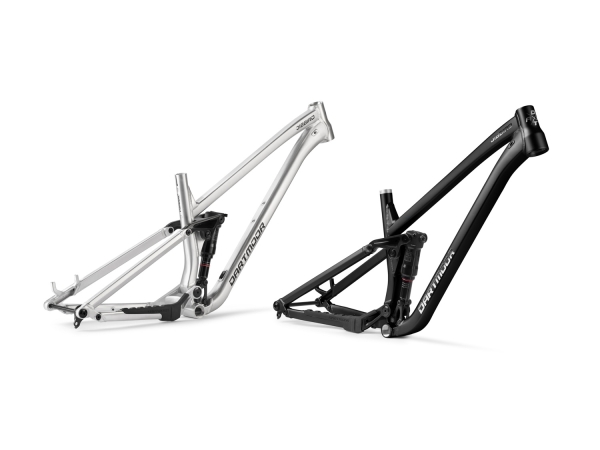 2026 Dartmoor Slopeduro Rahmen Jibbird | Glossy Brushed SIlver| ohne Dämpfer