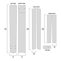 Slicy Fahrrad / MTB Rahmenschutzfolie Sublimistick Essential V2 | Glossy Slicy Fahrrad / MTB Rahmenschutzfolie Sublimistick Essential V2 | Glossy