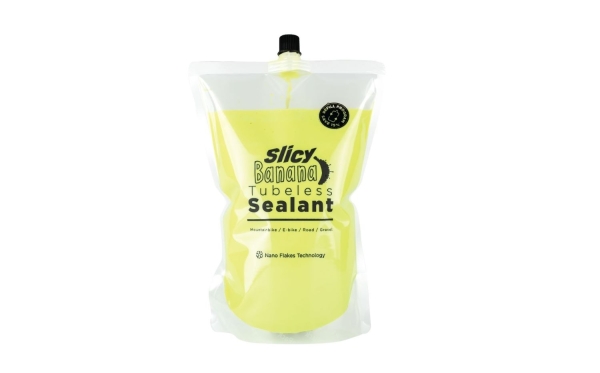 Slicy Fahrrad Reifendichtmittel / Tubelessmilch Banana Smoothy | 1000 ml