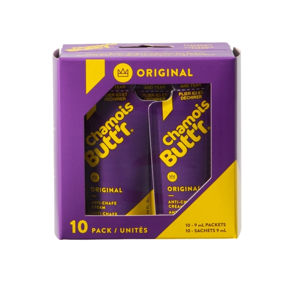Chamois Butt''r Sitzcreme / Gesäßcreme / Chamois Creme Original 10 Pack (10 x 9 ml Sachet)