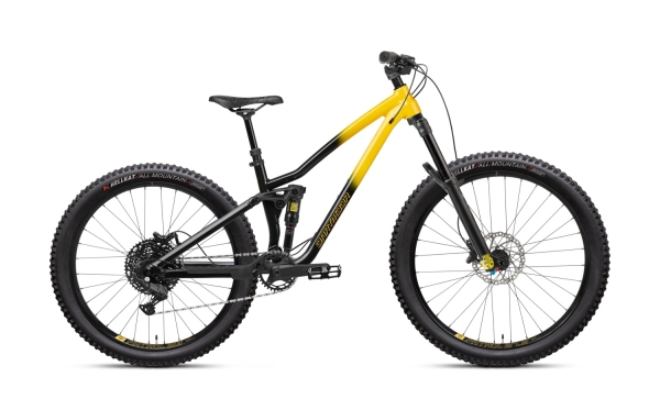 2026 Dartmoor Kinder MTB Sparrow Junior Mullet 27.5"/26" | Glossy Solar Eclipse (yellow-black)
