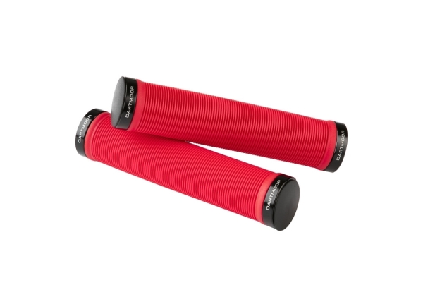 Dartmoor MTB / BMX / Dirt Bike Fahrradgriffe Lock-On Race | Rot | 145 mm