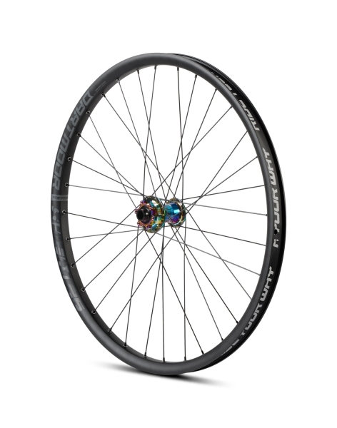 Dartmoor Dirt Bike Vorderrad Shield 26" 15 x 100 / 20 x 110 mm | Reel Pro | 32 Loch | Petrol Chrome Oilslick