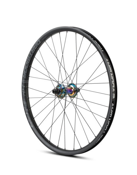 Dartmoor Dirt Bike Hinterrad Shield 26" 10 x 135 mm | Reel Pro Singlespeed 10T | 32 Loch | Petrol Chrome Oilslick