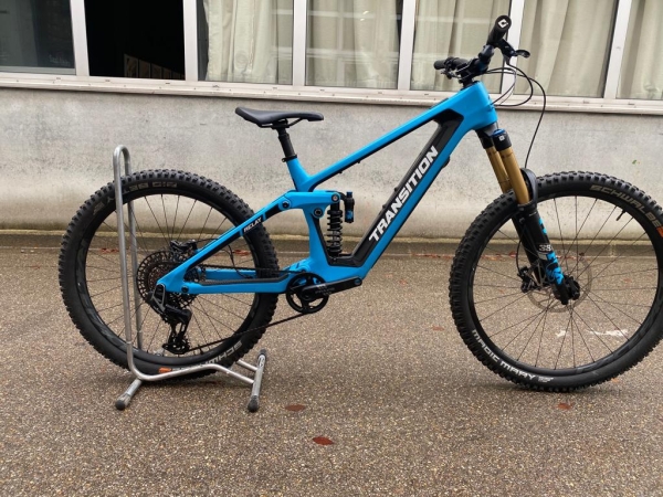 Transition Bikes Trail E-Bike Relay PNW Carbon XO AXS Fox | Large | TR Blue Testbike